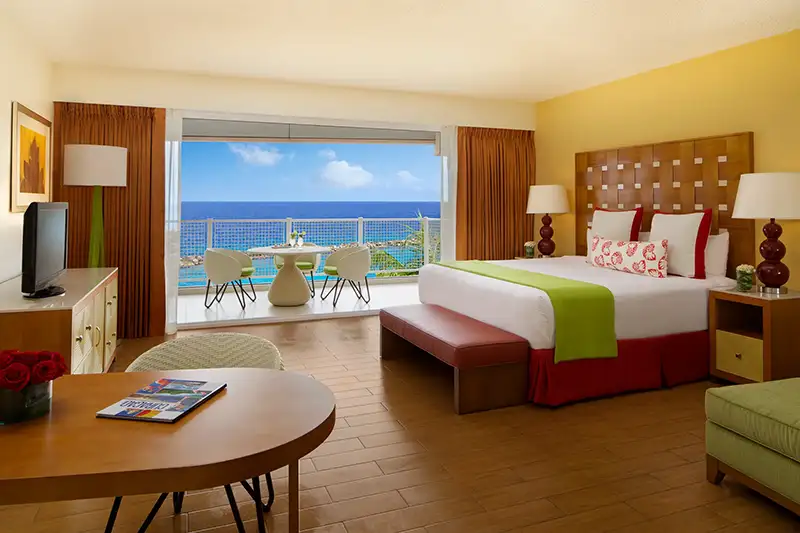 Ocean-view room upgrade at Sunscape Curaçao Resort